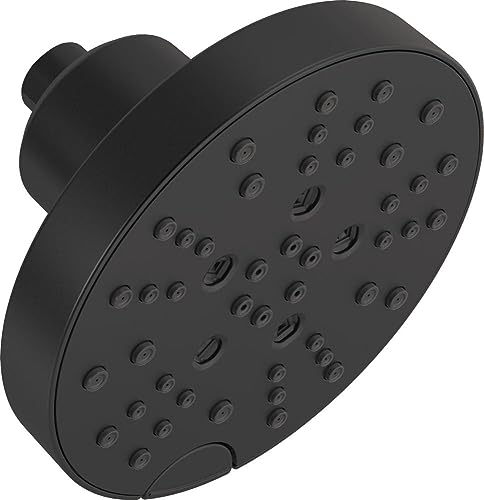 Delta 52668-BL UniversalShoweringComponents H2Okinetic Regenduschkopf mit 5 Einstellungen, Mattschwarz Delta 52668-BL UniversalShoweringComponents H2Okinetic Regenduschkopf mit 5 Einstellungen, Mattschwarz von Delta