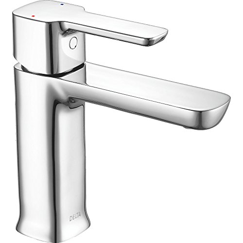 Delta 581LF-HGM-PP Modern Single-Handle Bathroom Faucet with Drain Assembly, Chrome von Delta