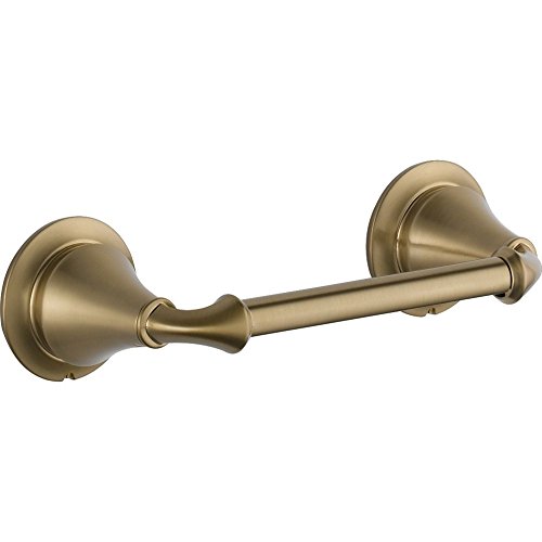 Delta Wasserhahn Badaccessoires Linden Handtuchring Schwenkbarer Toilettenpapierhalter Pivoting Toilet Paper Holder Champagner-Bronze von Delta
