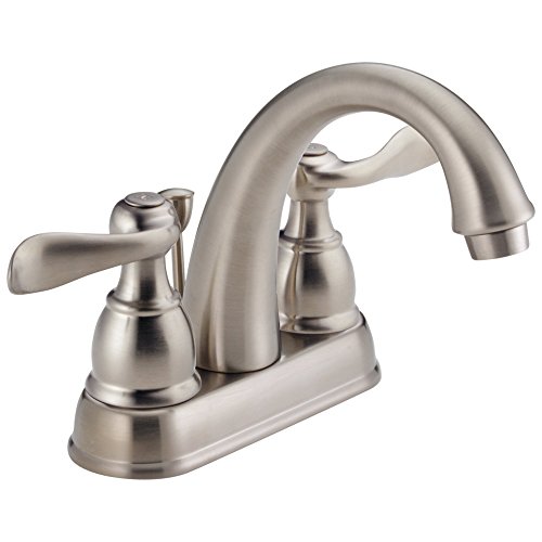 Delta Windemere b2596lf-ss Zwei Centerset Mischbatterie Badezimmer Wasserhahn, Edelstahl von Delta Faucet