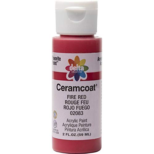 USA Produkt - Ceramcoat Acrylic Paint 2 Ounces-Fire Red / Transparent von Delta Creative
