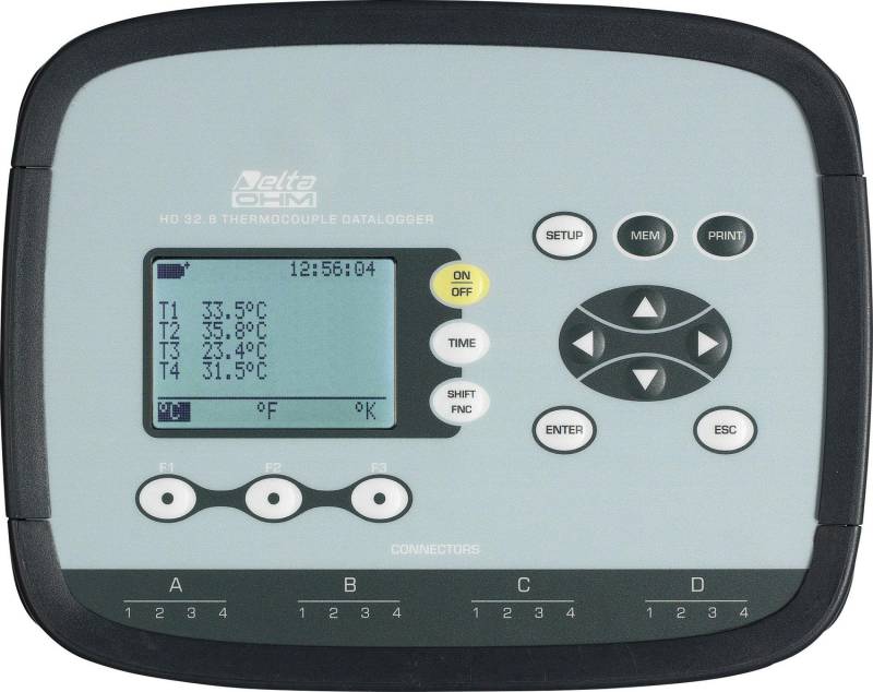 DeltaOhm HD32.8.16 Kit Temperatur-Datenlogger -200 bis +650 °C Thermometer USB von Delta Ohm