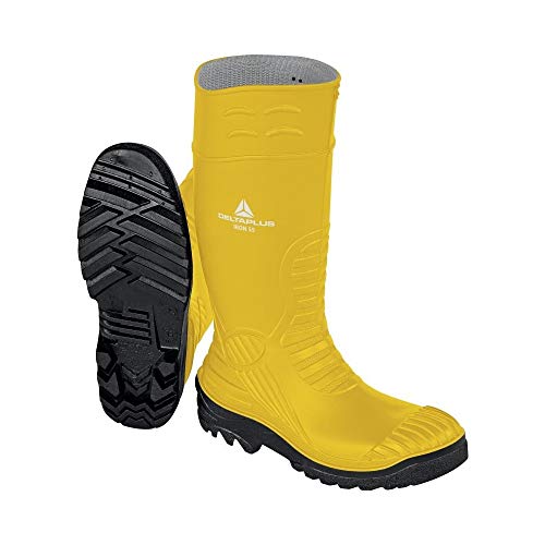 Delta Plus IRONS5JA43 Iron S5 SRC Sicherheitsstiefel - Rutschfest - Farbe: Gelb-Schwarz - Größe: 43 von Deltaplus