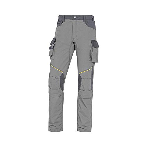Delta Plus MCPA2GRTM Mach2 Corporate Arbeitshose aus Ripstop Polyester Baumwolle, Hellgrau/Dunkelgrau, Größe M von Deltaplus