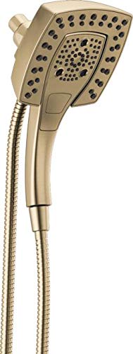 5-Spray In2ition 2-in-1 Dual-Handbrause mit Schlauch, magnetisches Andocken, Handbrause, Champagner Bronze von Delta