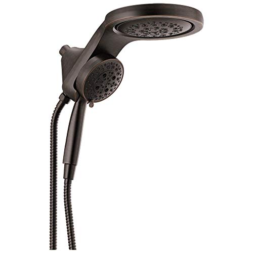 DELTA FAUCET 58680-RB HydroRain H2Okinetic 5-fach Zwei-in-Eins, venezianische Bronze Kopfbrause mit Handbrause von Delta