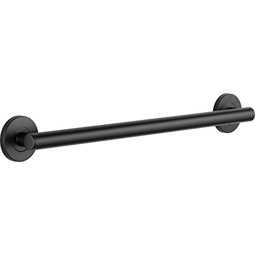 Delta 41824 Haltegriff mit verdeckter Montage, modernes Design, 61 cm, Mattschwarz von Delta