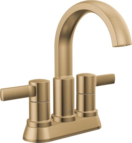 Delta Albion Centerset Badarmatur Gold 2 Griff Badarmatur Waschbecken Wasserhahn Delta mit Metall Ablaufsystem 1.2 GPM Durchfluss Champagner Bronze Delta Albion Centerset Badarmatur Gold 2 Griff Badarmatur Waschbecken Wasserhahn Delta mit Metall Ablaufsystem 1.2 GPM Durchfluss Champagner Bronze von Delta