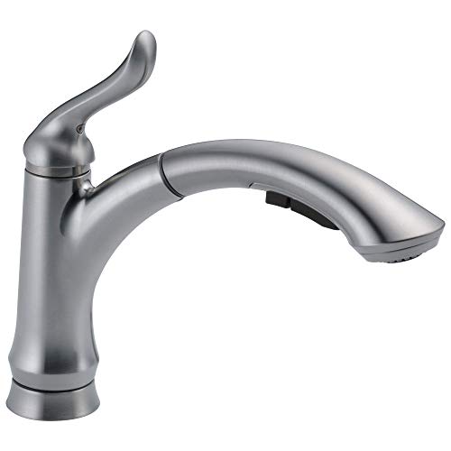 Delta Faucet 4353-AR-DST Linden Single Handle Water-Efficient Pull-Out Kitchen Faucet, Arctic Stainless by DELTA FAUCET von DELTA