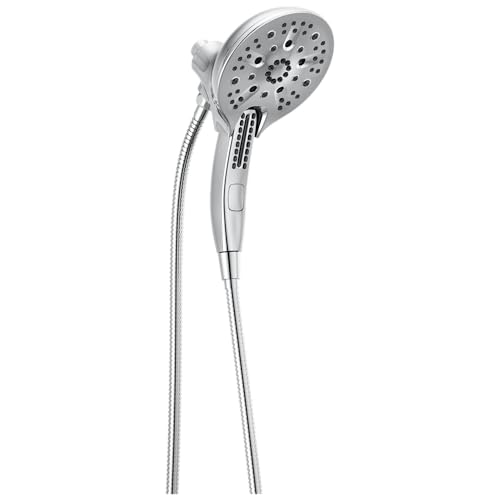 Delta Faucet 5-Spray In2ition 2-in-1 Dual Handbrause mit Schlauch, H2Okinetic Handbrause mit magnetischem Docking, Chrom 58620-25-PK Delta Faucet 5-Spray In2ition 2-in-1 Dual Handbrause mit Schlauch, H2Okinetic Handbrause mit magnetischem Docking, Chrom 58620-25-PK von Delta
