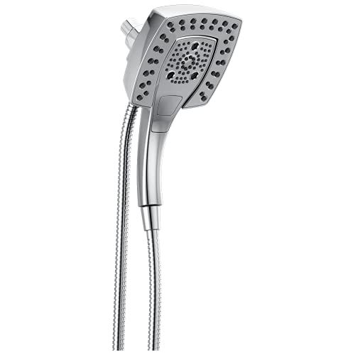 Delta Faucet 5-Spray In2ition Dual Duschkopf mit Handbrause H2Okinetic Chrom Duschkopf mit Schlauch, Duschköpfe, Magnetdock, Lumicoat Chrome 58474-PR25 von Delta