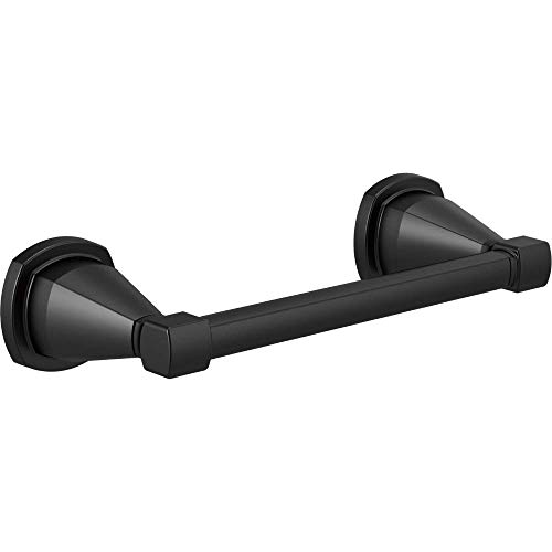 Delta Faucet 77655-BL Stryke Double Post Pivoting Toilet Paper Holder, Flat Black von DELTA