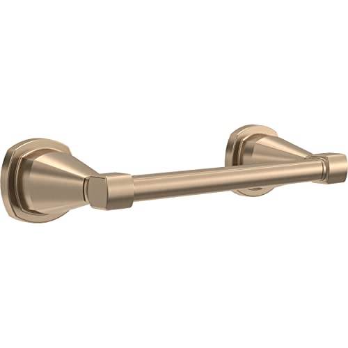 Delta Faucet 77655-CZ Stryke Double Post Pivoting Toilet Paper Holder, Champagner-Bronze von DELTA