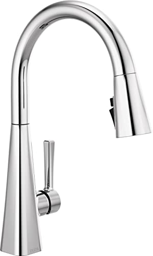 Delta Faucet Lenta 19802Z-DST Küchenarmatur mit ausziehbarem Sprühkopf und magnetischem Docking Spraykopf, Chrom von Delta