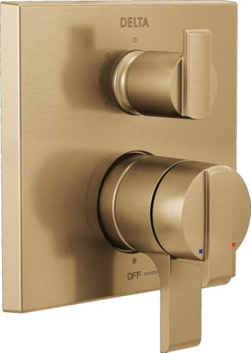 Delta Faucet T27867-CZ Angular Modern Monitor 17 Series Valve 3-Setting Integrated Shower Trim with Diverter, Champagne Bronze Delta Faucet T27867-CZ Angular Modern Monitor 17 Series Valve 3-Setting Integrated Shower Trim with Diverter, Champagne Bronze von DELTA
