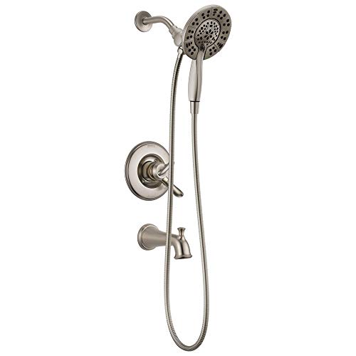 Delta t17494-ss-i Linden Monitor 17 Series Trim ONLY Tub Shower With in2ition two-in-one Shower, Stainless by Delta Delta t17494-ss-i Linden Monitor 17 Series Trim ONLY Tub Shower With in2ition two-in-one Shower, Stainless by Delta von Delta