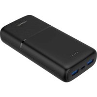 Deltaco powerbank mit schnellladung 3 ports 2x usb a 18w 1x usb c pd 20w 20000 mah schwarz von Deltaco
