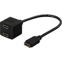 Hdmi adapter full hd in 60hz 1xhdmi ho auf 2xhdmi ho 19 polig von Deltaco