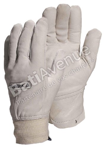 Delta Plus GFA40210 Handschuh Ganz aus Lammsnarbenleder, Grau, 10 von Deltaplus