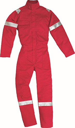 Delta Plus MAICORV3X Maiao Arbeitsoverall aus Schwer Entflammbare Baumwolle, Rot, 3XL von Deltaplus