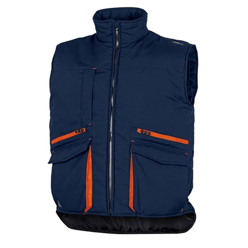 Delta Plus SIER2MOTM Weste Mit Mehreren Taschen Aus Polyester-Baumwolle, Marineblau-Orange, Größe M Delta Plus SIER2MOTM Weste Mit Mehreren Taschen Aus Polyester-Baumwolle, Marineblau-Orange, Größe M von Deltaplus