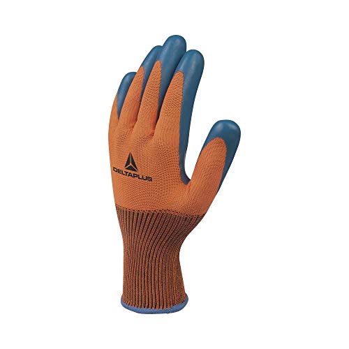 Delta Plus VE733OR11 Feinstrickhandschuh Polyester, Latex-Beschichtete Handfläche, Orange/Marineblau, Größe 11 Delta Plus VE733OR11 Feinstrickhandschuh Polyester, Latex-Beschichtete Handfläche, Orange/Marineblau, Größe 11 von Deltaplus