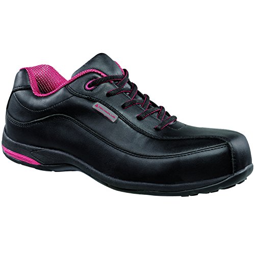 Deltaplus CANNES3NO39 Halbschuhe Aus Rindsnarbenleder Für Damen - S3 Src, Schwarz, Größe 39 von Deltaplus