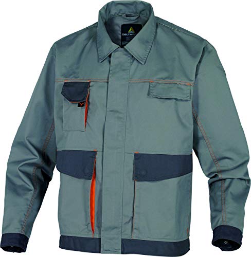 Deltaplus DMVESGOTM D-Mach Arbeitsjacke Aus Polyester / Baumwolle, Grau-Orange, Größe M von Deltaplus