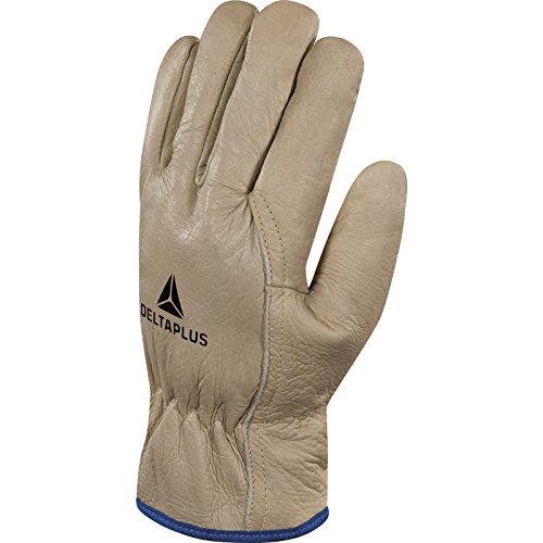 Deltaplus FBF5009 Handschuh Aus Rindsnarbenleder Mit 3M Thinsulate™ Gefüttert, Beige, Größe 09 von Deltaplus