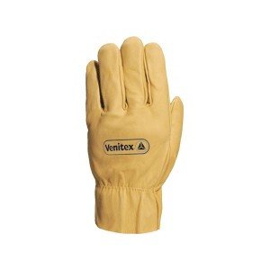 Deltaplus FBH6009 Wasser Abweisender Handschuh Aus Rindsnarbenleder, Beige, Größe 09 von Deltaplus