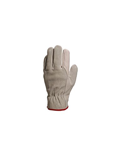 Deltaplus FCN2911 Handschuh Mit Handfläche Aus Rindsnarbenleder / Rücken Aus Grauem Spaltleder, Natur, Größe 11 von Deltaplus