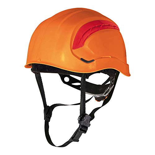 Deltaplus GRAWIORFL Belüfteter Bauhelm - Bergsteigerhelm-Stil, Orange, Größe Einstellbar von DeltaPlus