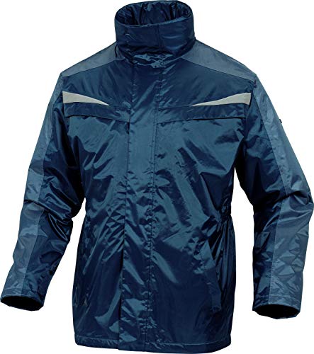 Deltaplus HEDMAMG3X Parka Aus Polyester Mit Pvc-Beschichtung, Marineblau-Grau, Größe 3XL von Deltaplus