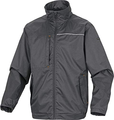 Deltaplus LITEGRGT Blouson Aus Polyester Mit Pvc-Beschichtung, Grau-Orange, Größe L von Deltaplus