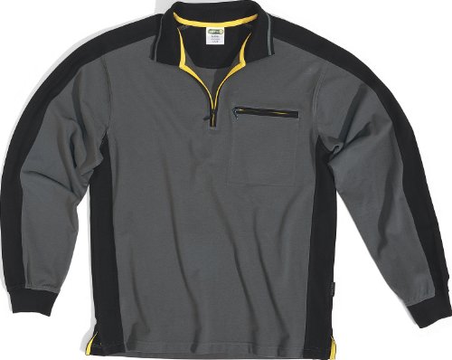 Deltaplus M5POLBEGT Poloshirt Mach Spirit Aus 100% Baumwolle, Beige-Schwarz, Größe L von Deltaplus