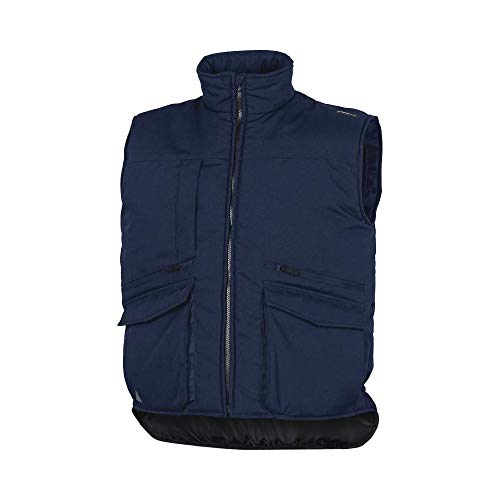 Deltaplus SIER2BMXX Weste Mit Mehreren Taschen Aus Polyester-Baumwolle, Marineblau, Größe XXL von Deltaplus