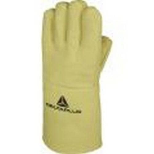 Deltaplus TERK500 Anti-Schnitt & Thermostabieles Handschuh 500 ° C - Länge 36 Cm, Gelb, Größe Einzelgrösse von Deltaplus