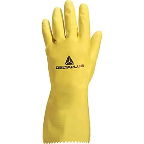 Deltaplus VE240JA06 Gelbe Latex-Haushaltshandschuhe Picaflor 240, Gelb, Größe 6/7 von Deltaplus