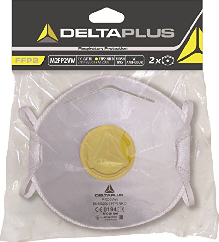 Deltaplus VV791BC07 Antistatischer Polyamid/Kupfer Feinstrickhandschuh, Rostrot-Grau, Größe 07 von Deltaplus