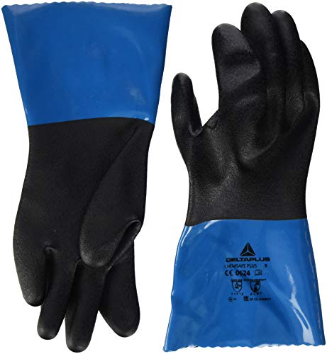 Deltaplus VV836BL09 Pvc/Nitril Auf Polyamid Träger Handschuh - Handschuh Pvc/Nitrilbeschichtung - 30 Cm, Blau, Größe 09 Deltaplus VV836BL09 Pvc/Nitril Auf Polyamid Träger Handschuh - Handschuh Pvc/Nitrilbeschichtung - 30 Cm, Blau, Größe 09 von Deltaplus