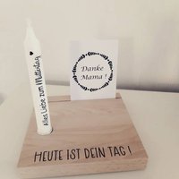 Geschenk Muttertag Muttertagsbrett Geburtstagsbrett Kerzenhalter Inkl. Kerze Und Karte Geburtstag Geburt Taufe Geschenk Muttertag Muttertagsbrett Geburtstagsbrett Kerzenhalter Inkl. Kerze Und Karte Geburtstag Geburt Taufe von DeluettjeWarkstee