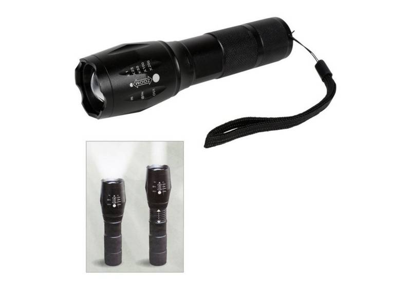 Deluxa LED Taschenlampe LED Taschenlampe Militär Polizei Zoom 1000m Leuchtweite Campinglampe (1-St) von Deluxa