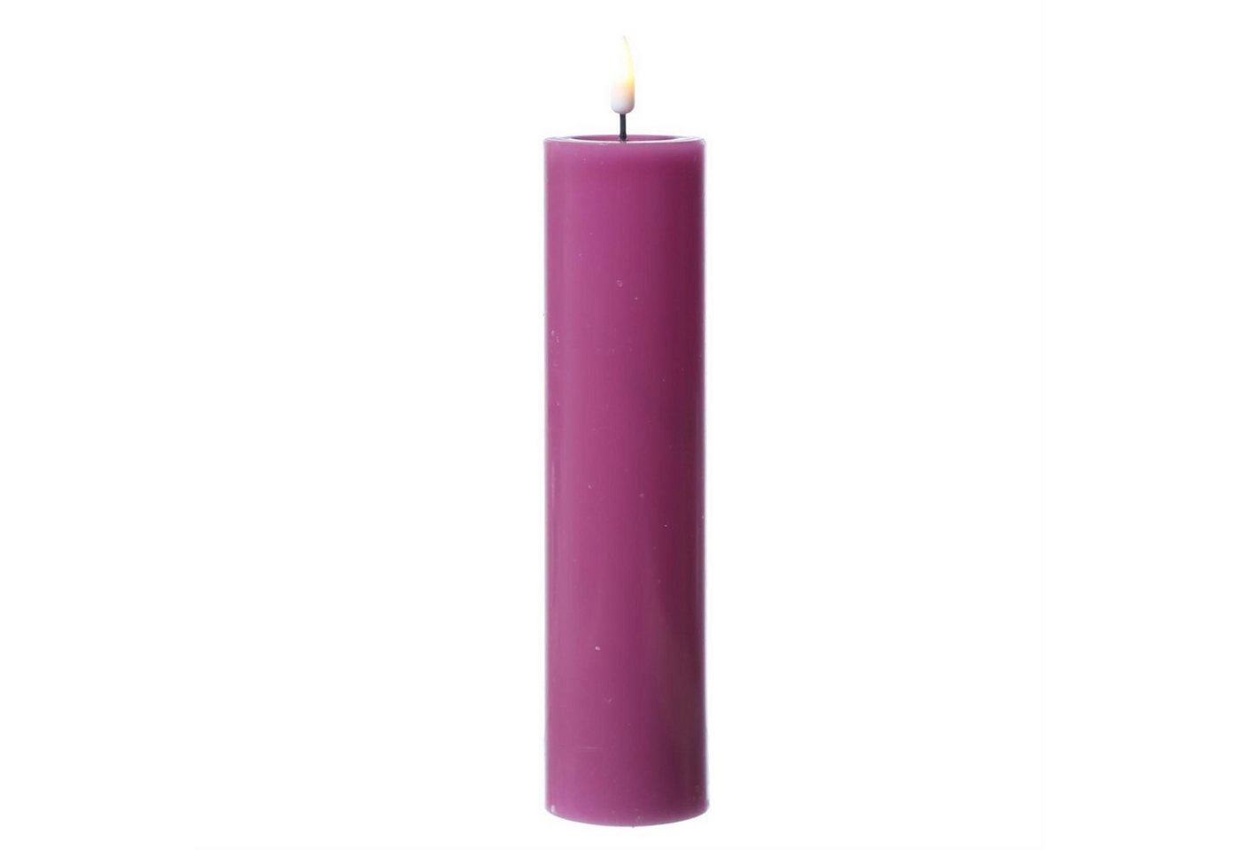 Deluxe Homeart LED-Kerze LED Kerze Mia Echtwachs 3D Flamme flackernd H: 20cm D: 5cm malve (1-tlg) von Deluxe Homeart