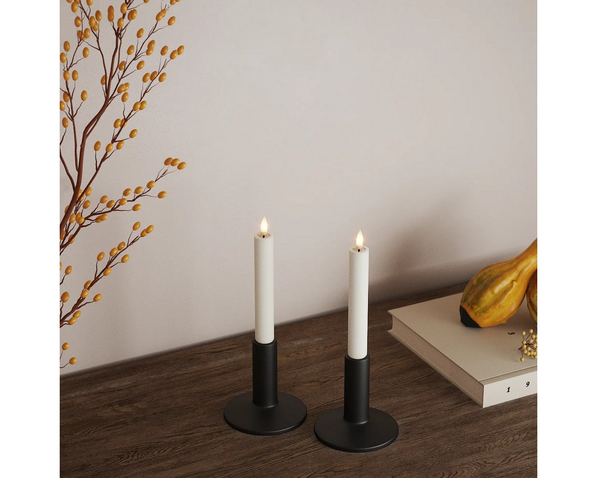 Deluxe Homeart LED-Kerze Stabkerze Echtwachs 2er Set Durchmesser 2,2 cm Deluxe Homeart LED-Kerze Stabkerze Echtwachs 2er Set Durchmesser 2,2 cm von Deluxe Homeart