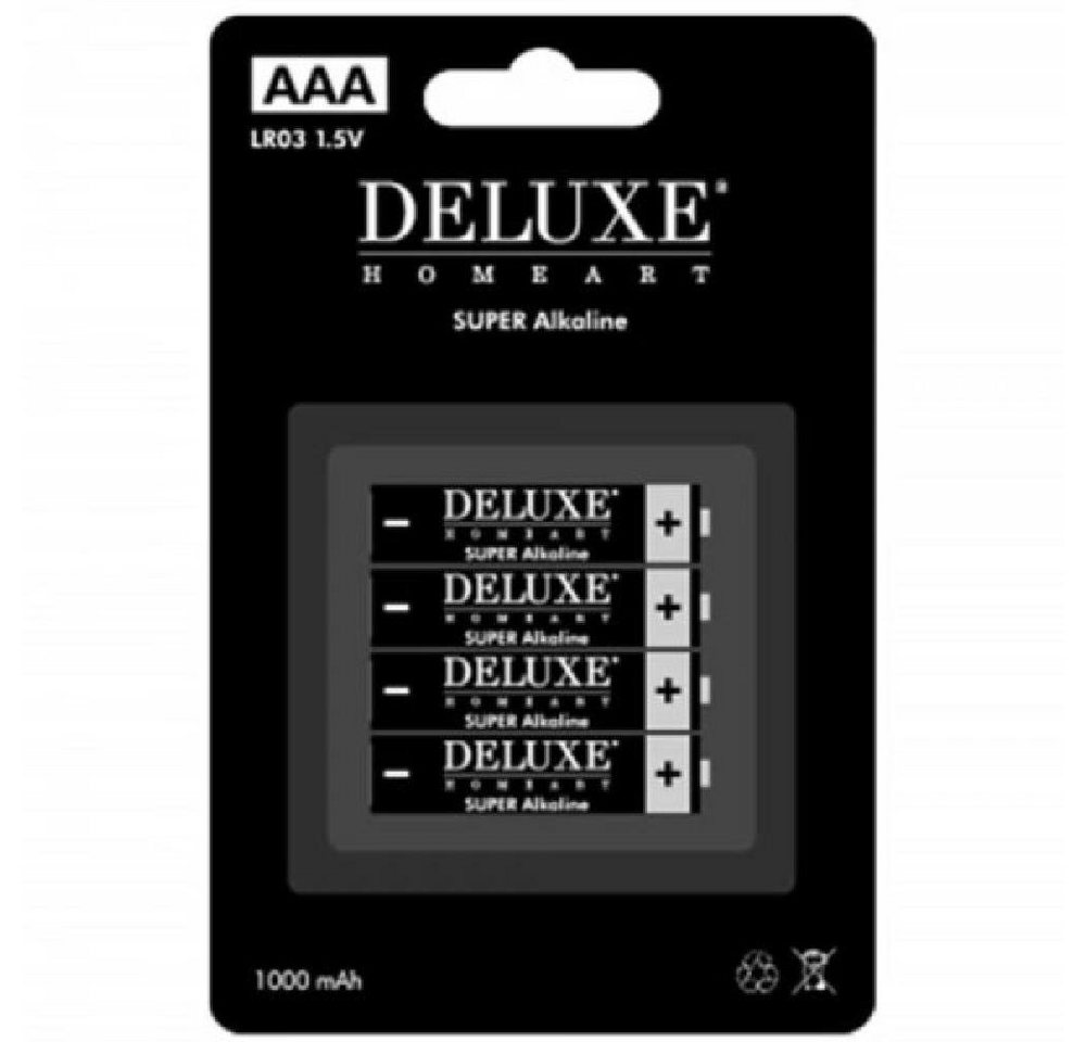 Deluxe Homeart Tafelkerze AAA-Batterien LR03 1.5V (1000mAhh) (4-teilig) von Deluxe Homeart
