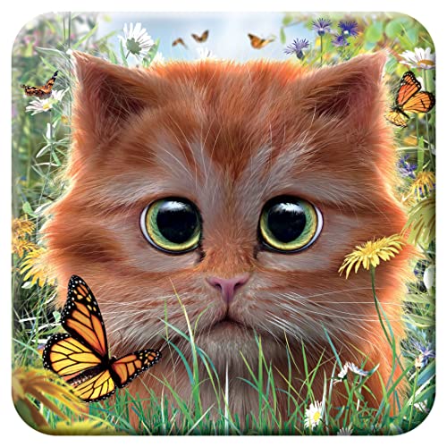 3D LiveLife Kork Matte - Ingwer-Kätzchen von Deluxebase. Linsenförmige-3D-Kork Katze Untersetzer. rutschfeste Getränkematte mit Originalkunstwerk lizenziert vom bekannt Künstler David Penfound 3D LiveLife Kork Matte - Ingwer-Kätzchen von Deluxebase. Linsenförmige-3D-Kork Katze Untersetzer. rutschfeste Getränkematte mit Originalkunstwerk lizenziert vom bekannt Künstler David Penfound von Deluxebase