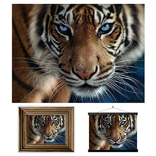 3D LiveLife Linsenförmige Wandkunst Drucke - Blaue Augen von Deluxebase. Ungerahmtes 3D Tiger Poster. Perfekter Wandfüller. Original kunstwerk lizenziert von bekannt künstler, Steve Sundram 3D LiveLife Linsenförmige Wandkunst Drucke - Blaue Augen von Deluxebase. Ungerahmtes 3D Tiger Poster. Perfekter Wandfüller. Original kunstwerk lizenziert von bekannt künstler, Steve Sundram von 3D LiveLife