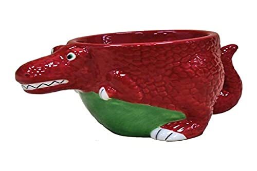 Crockery Critters Eierbecher - T-Rex Dinosaurier von Deluxebase. Niedliche tierische Eierbecher aus Keramik für Kinder und Erwachsene von Crockery Critters