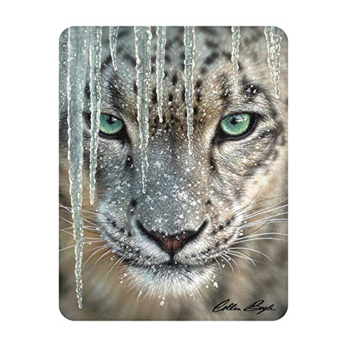 Deluxebase 3D LiveLife Magnet - Blaues EIS Linsenförmige 3D Leopard Kühlschrankmagnet. Dekoration für Kinder und Erwachsene mit Kunstwerk lizenziert von bekannt Künstler, Collin Bogle von Deluxebase