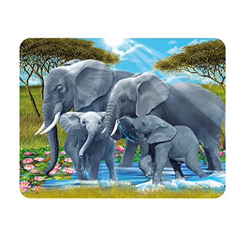 Deluxebase 3D LiveLife Magnet - Dickhäuter Kumpels Linsenförmige 3D Elefant Kühlschrankmagnet. Dekoration für Kinder und Erwachsene mit Kunstwerk lizenziert von bekannt Künstler, Michael Searle von Deluxebase